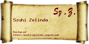 Szuhi Zelinda névjegykártya